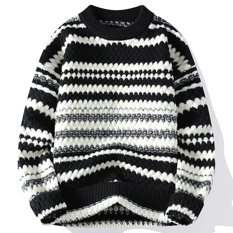 Knitmania | Striped Knit Sweater for Men