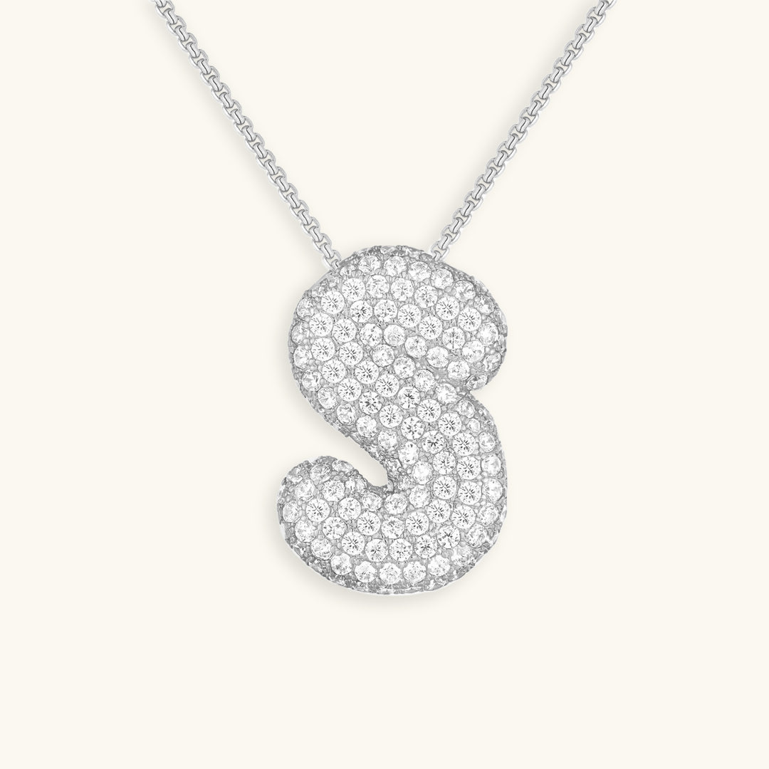 Bubble™ | Necklace with Diamonds and Initials