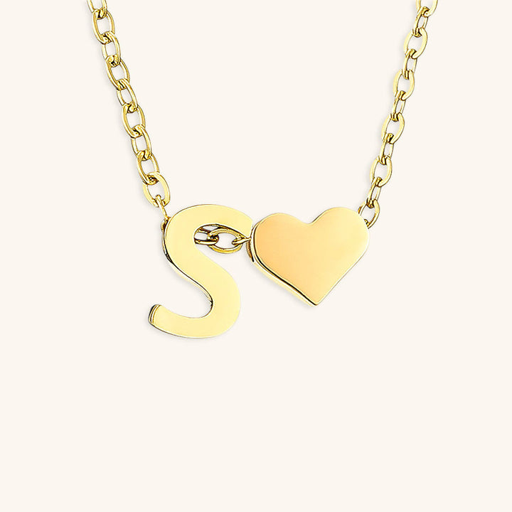 Ria™ | Heart and Initial Necklace