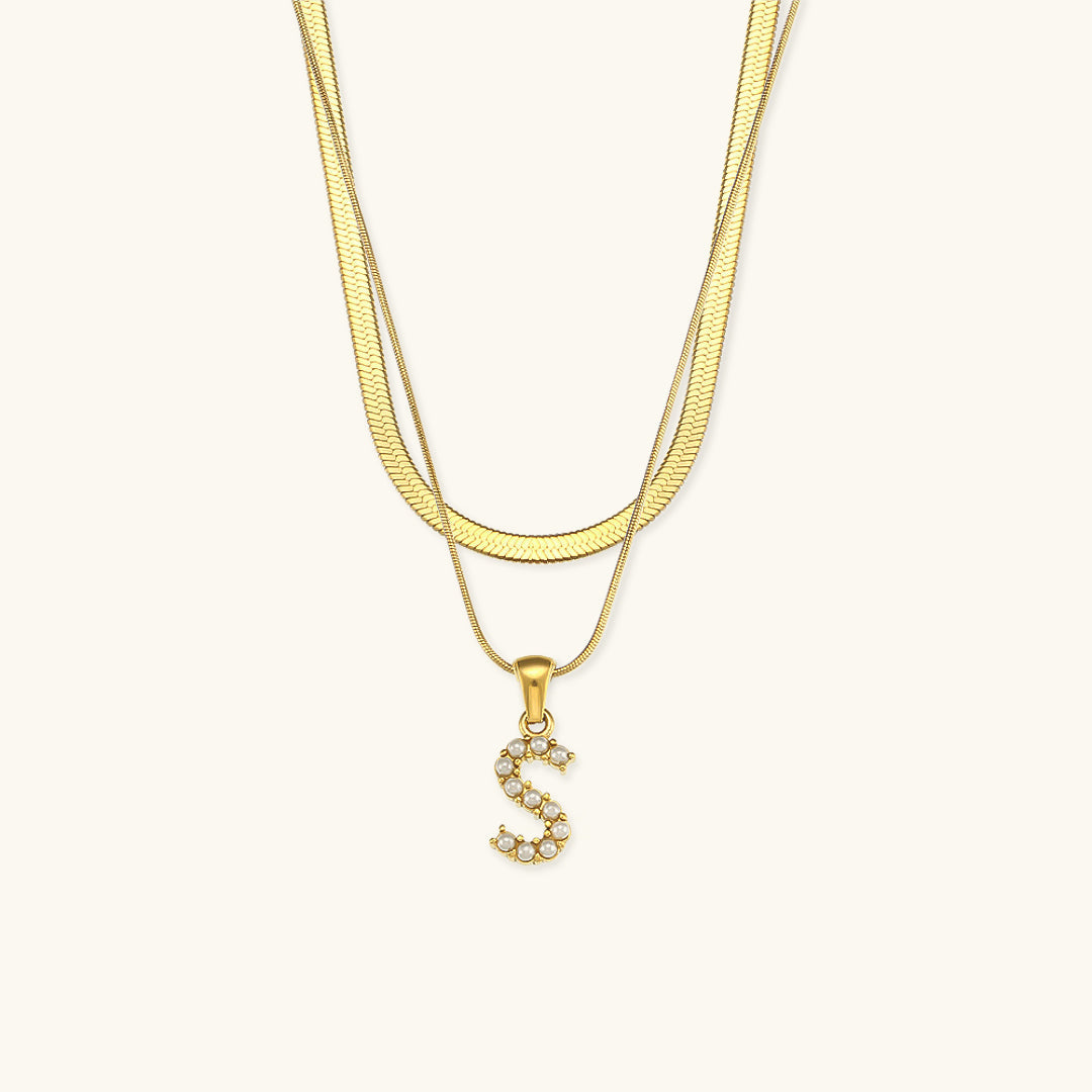 Fiona™ | Two-in-one necklace with initial