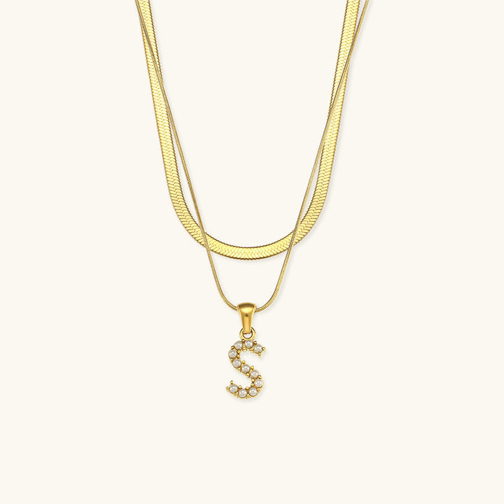 Fiona™ | Two-in-one necklace with initial
