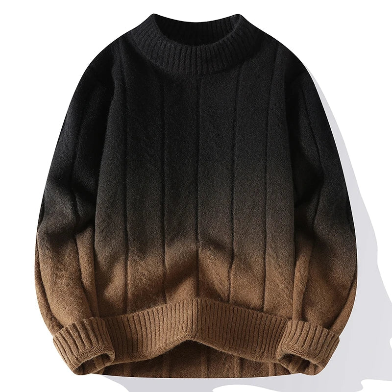 Knitmania | Contrast Color Knit Sweater for Men
