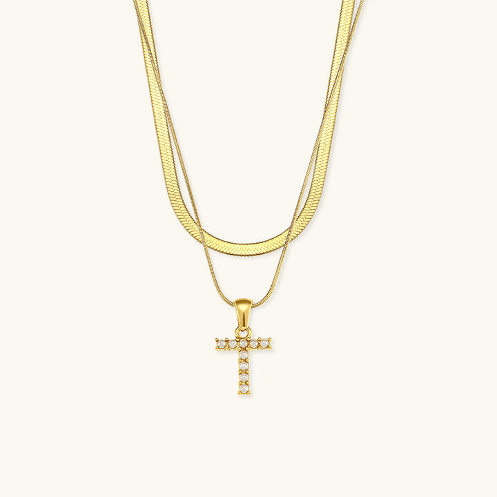 Fiona™ | Two-in-one necklace with initial