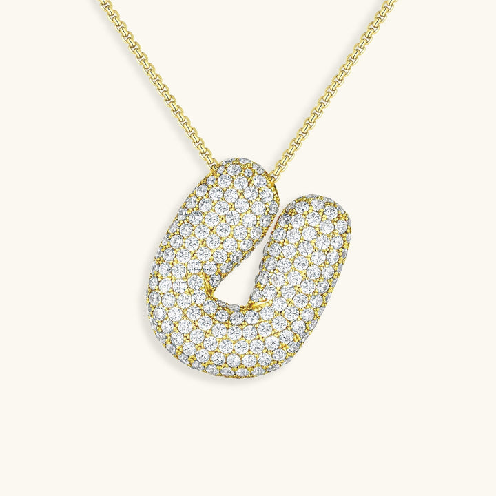 Bubble™ | Necklace with Diamonds and Initials