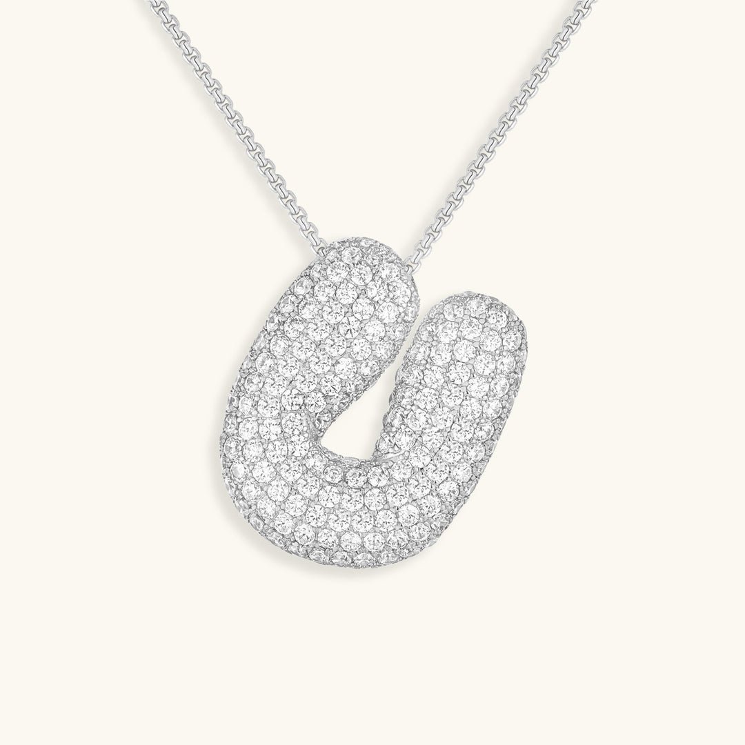 Bubble™ | Necklace with Diamonds and Initials