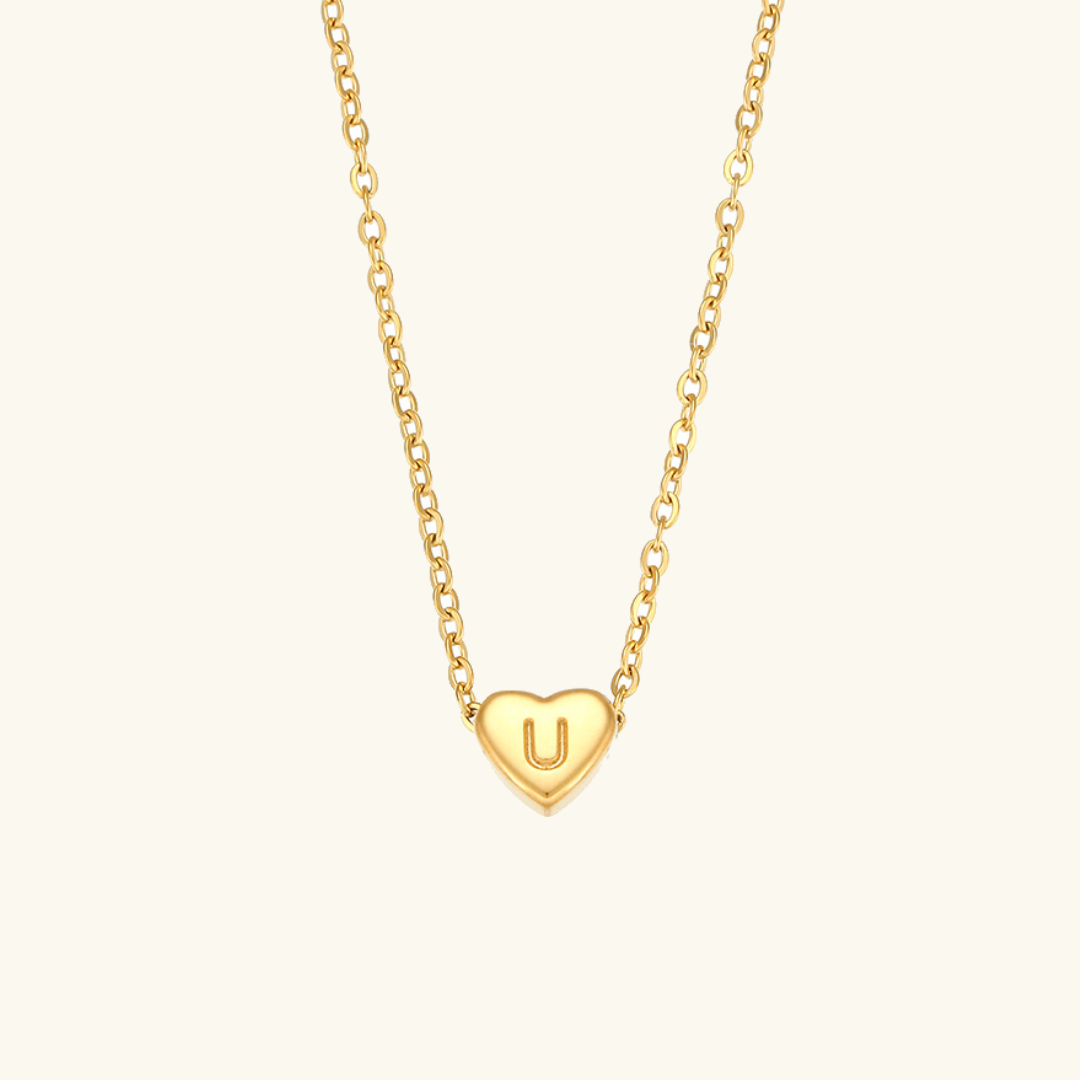 Hart™ | Heart Pendant Necklace with Initial