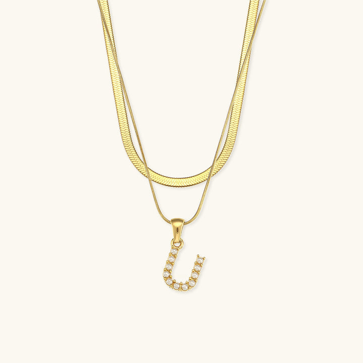 Fiona™ | Two-in-one necklace with initial