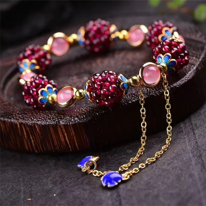 The Chloe Natural Stone Berries Bracelet