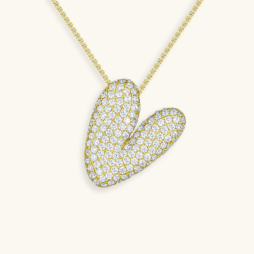 Bubble™ | Necklace with Diamonds and Initials