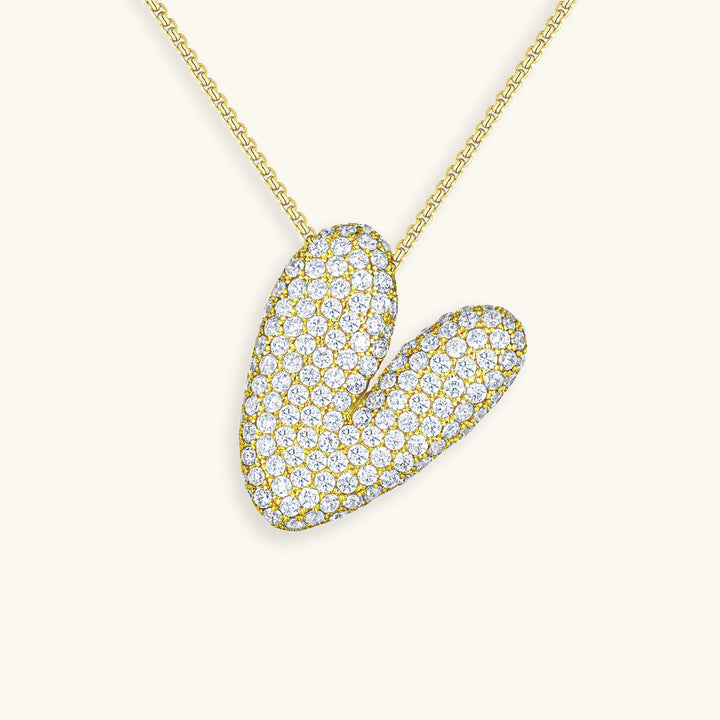 Bubble™ | Necklace with Diamonds and Initials