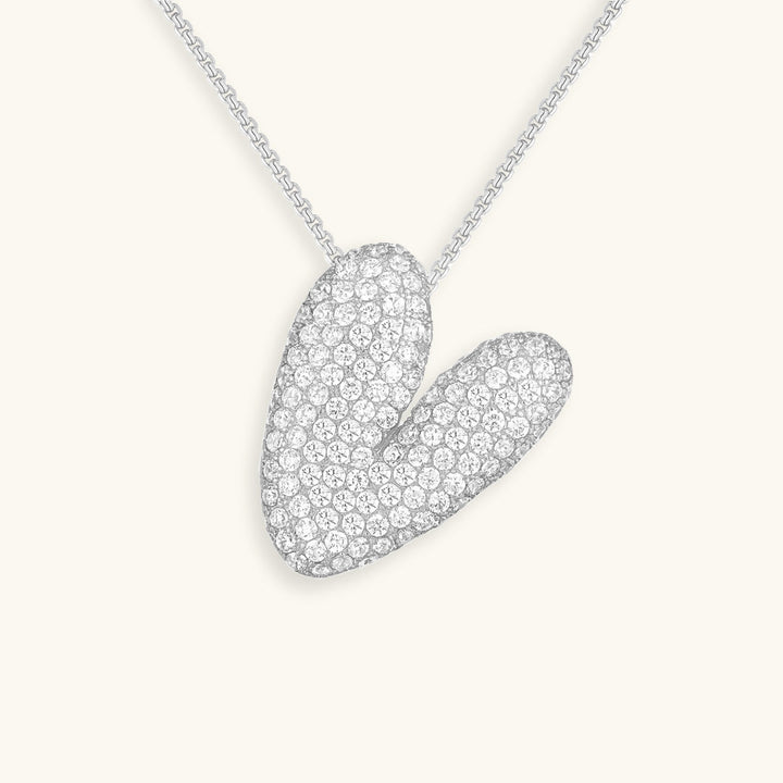 Bubble™ | Necklace with Diamonds and Initials