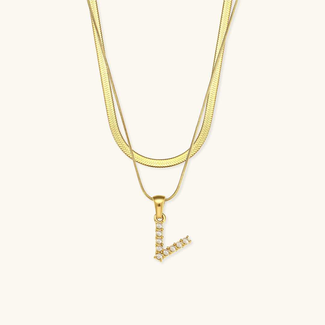 Fiona™ | Two-in-one necklace with initial