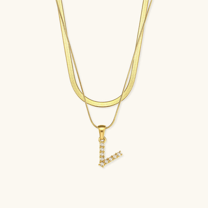 Fiona™ | Two-in-one necklace with initial
