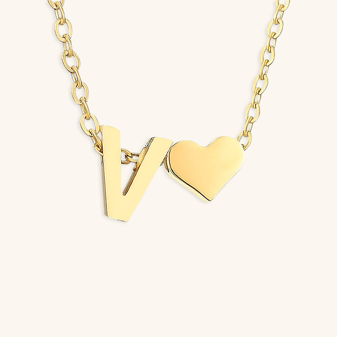 Ria™ | Heart and Initial Necklace