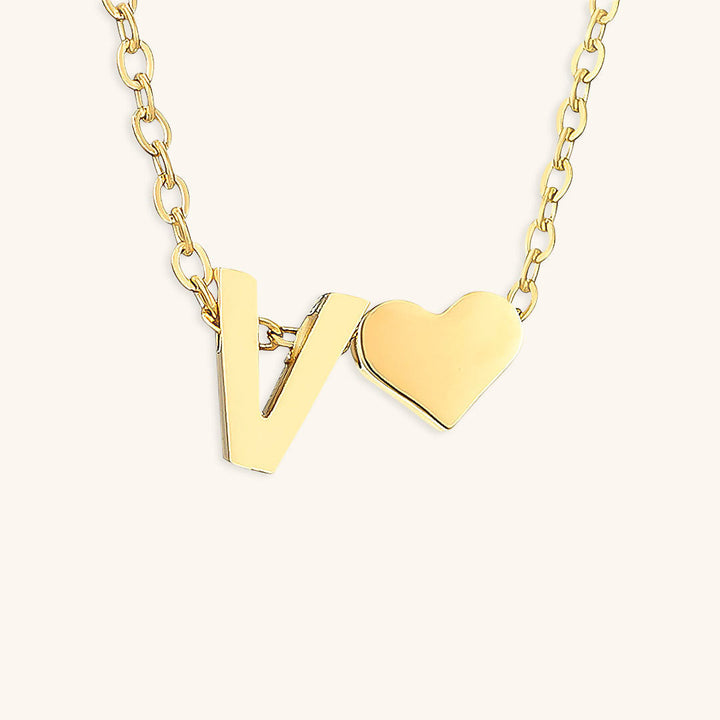 Ria™ | Heart and Initial Necklace