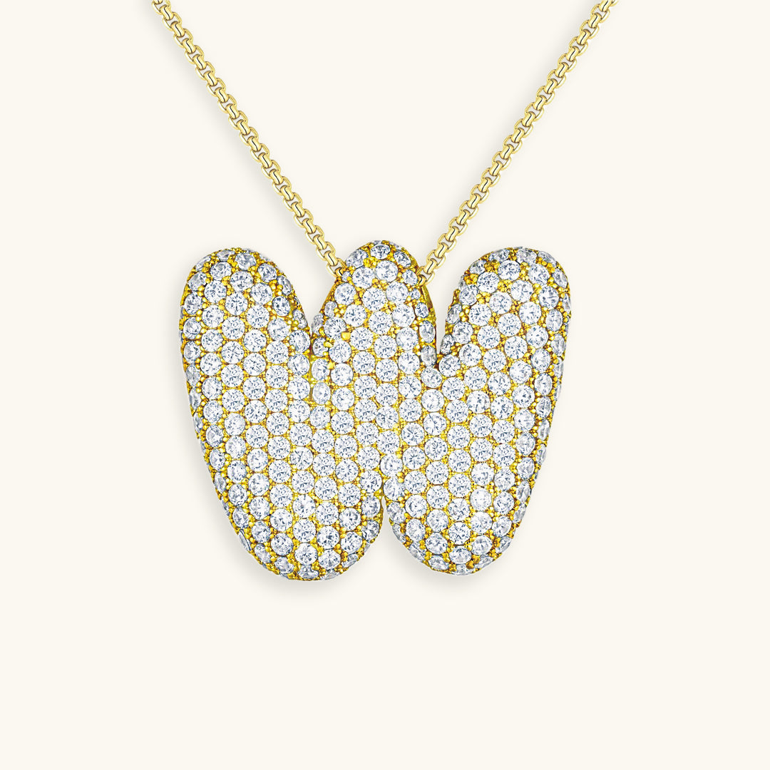 Bubble™ | Necklace with Diamonds and Initials