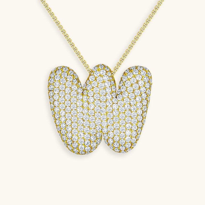 Bubble™ | Necklace with Diamonds and Initials