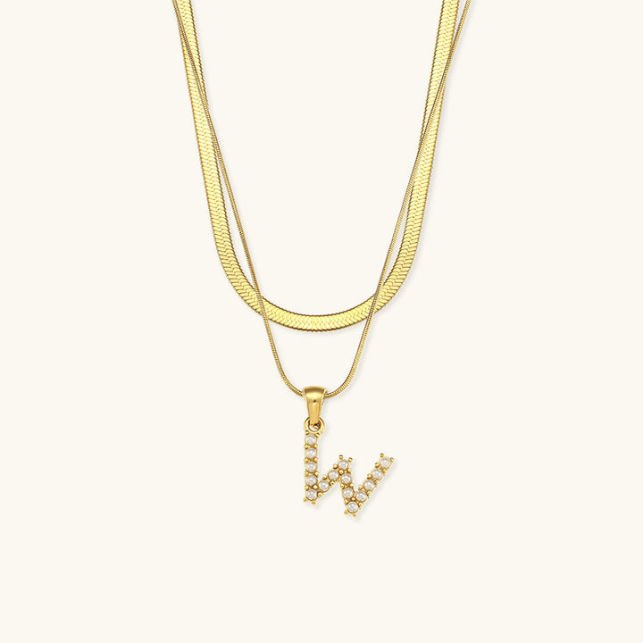 Fiona™ | Two-in-one necklace with initial