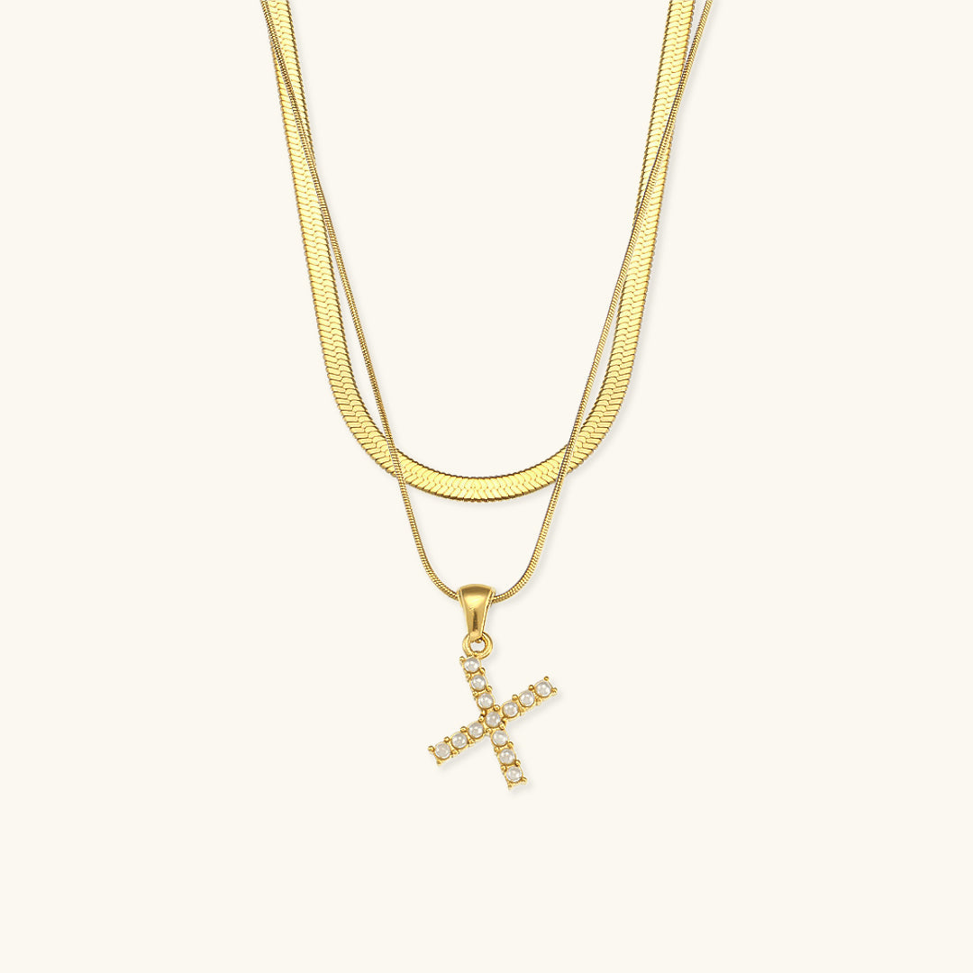 Fiona™ | Two-in-one necklace with initial