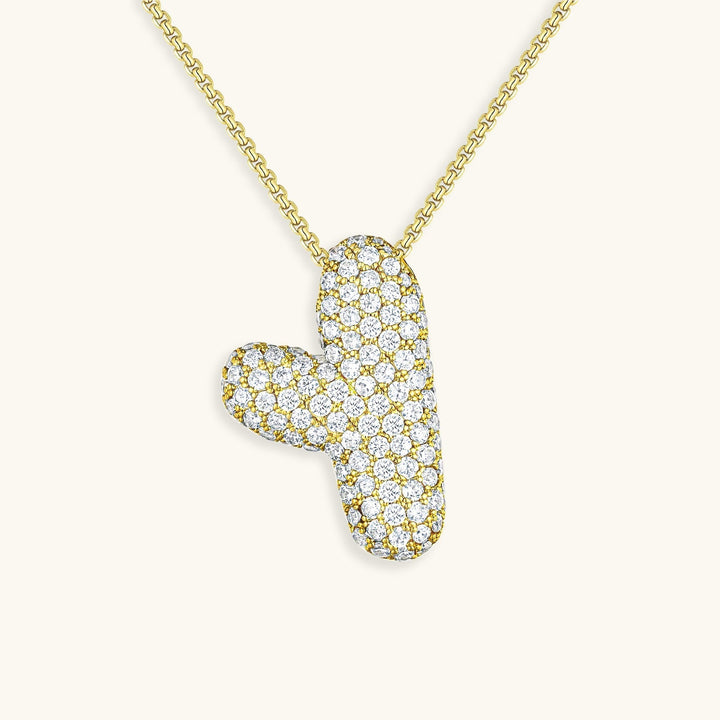 Bubble™ | Necklace with Diamonds and Initials