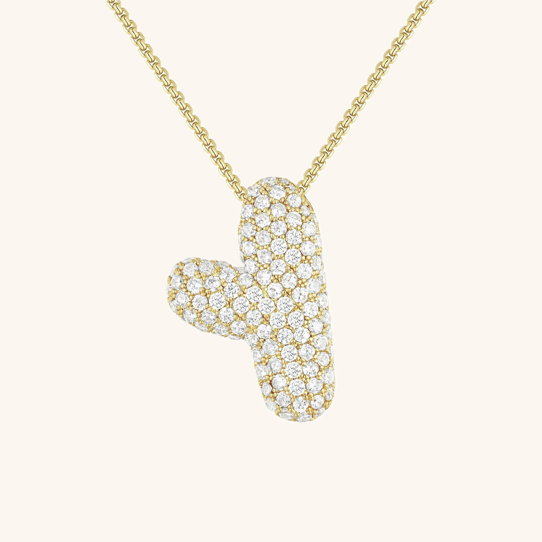 Bubble™ | Necklace with Diamonds and Initials