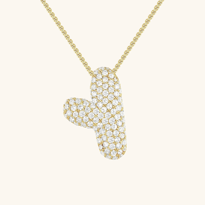 Bubble™ | Necklace with Diamonds and Initials