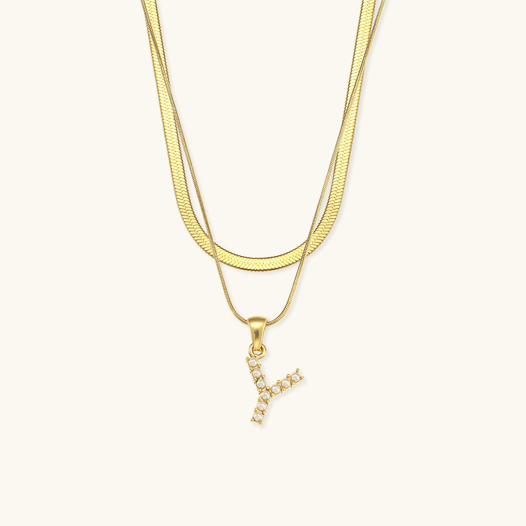 Fiona™ | Two-in-one necklace with initial