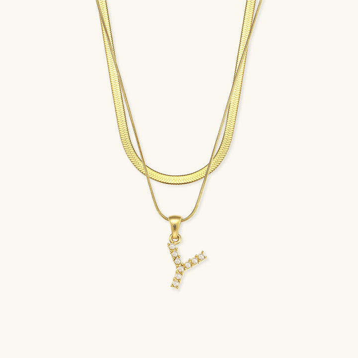 Fiona™ | Two-in-one necklace with initial