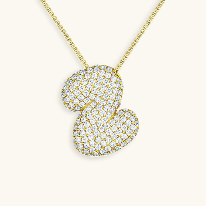 Bubble™ | Necklace with Diamonds and Initials