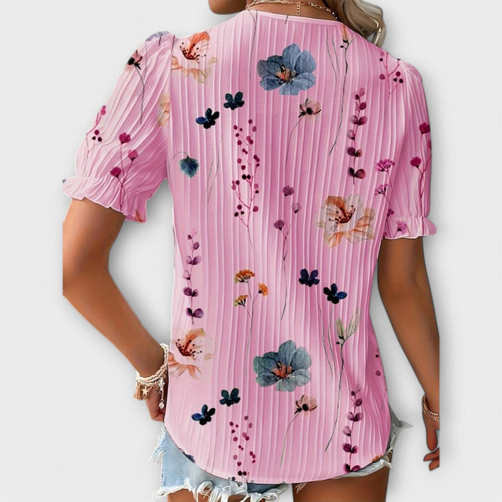 Emily - Stylish Blouse with V-Neck