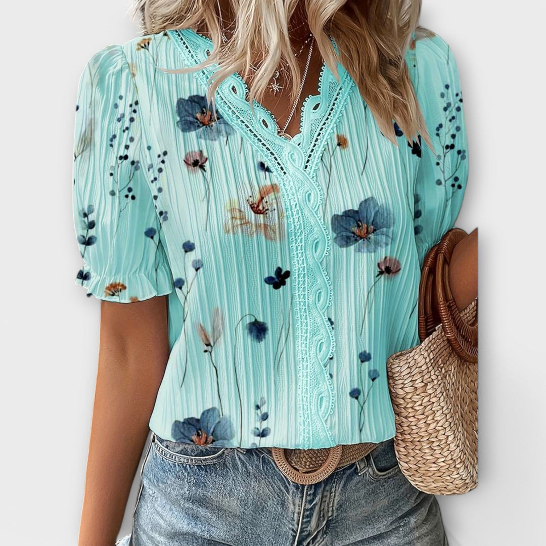 Emily - Stylish Blouse with V-Neck
