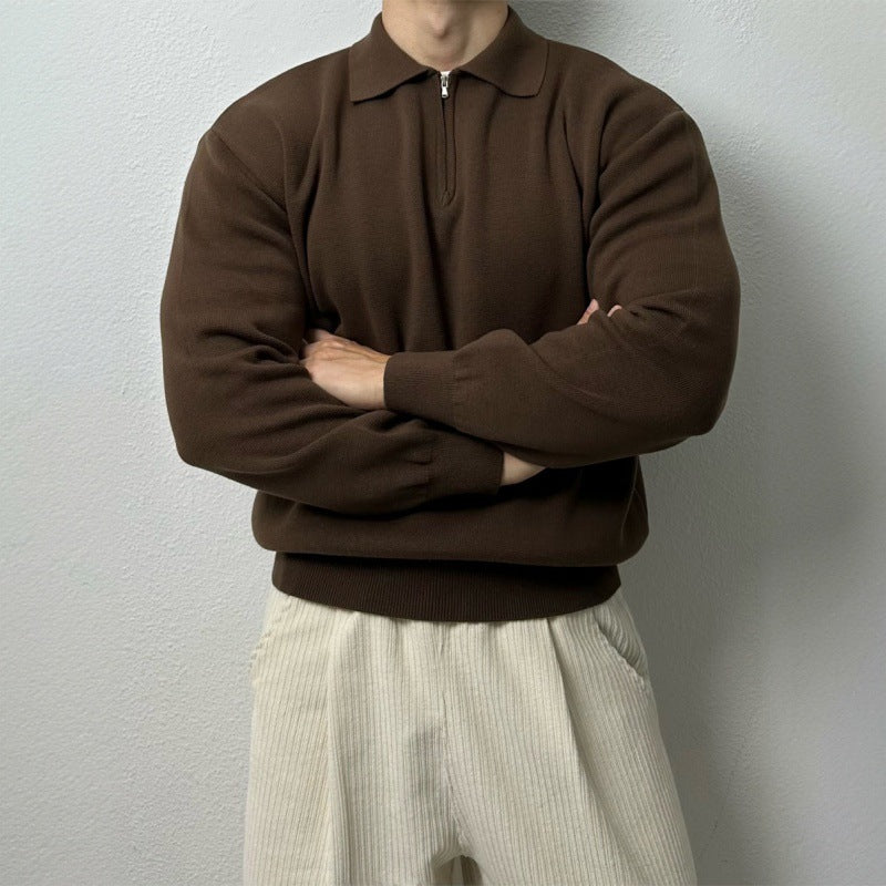 Derek - Zip Collar Sweater