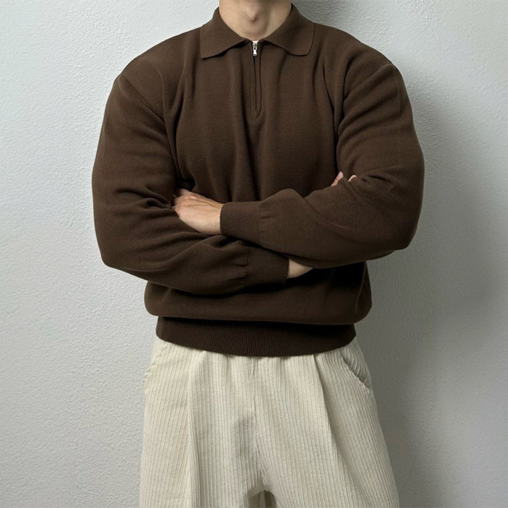 Derek - Zip Collar Sweater