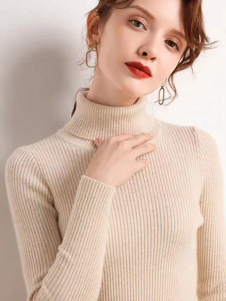 Hazel - Timeless Ribbed Turtleneck
