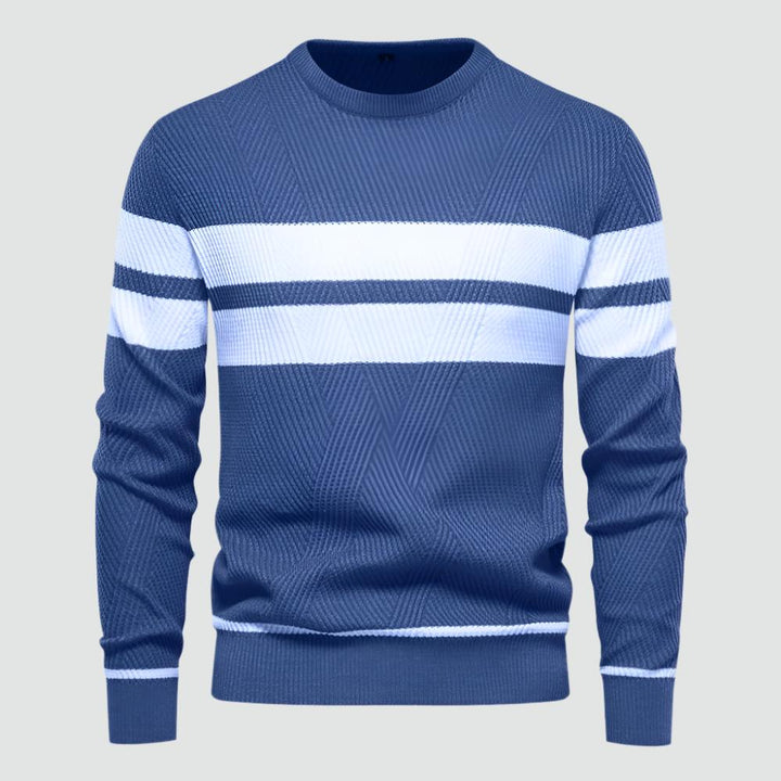 Rian - Stylish Patchwork Knit Pullover