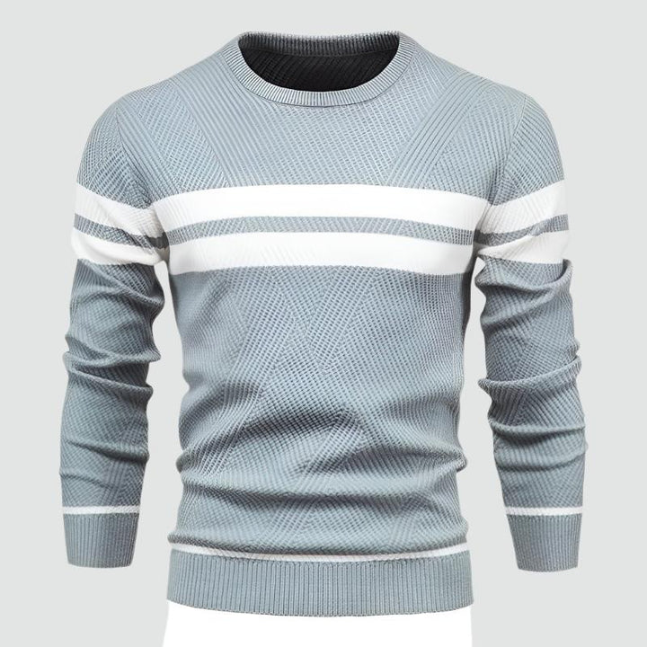 Rian - Stylish Patchwork Knit Pullover