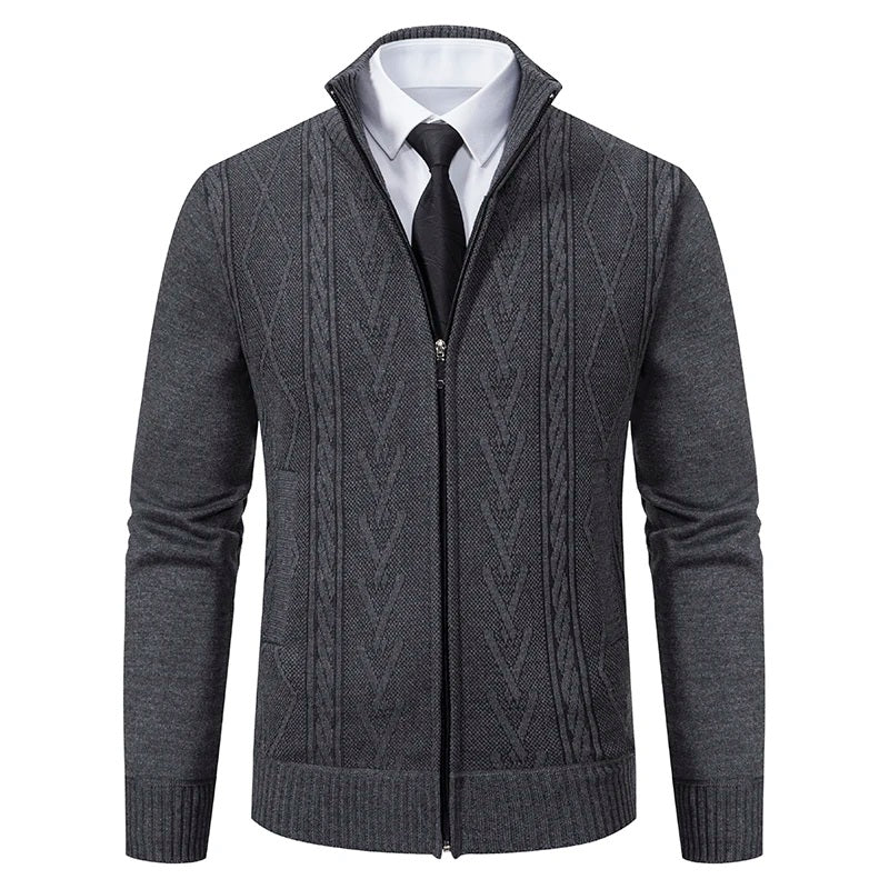 Aaron - Cashmere Padded Sweater Coat