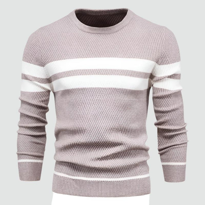 Rian - Stylish Patchwork Knit Pullover