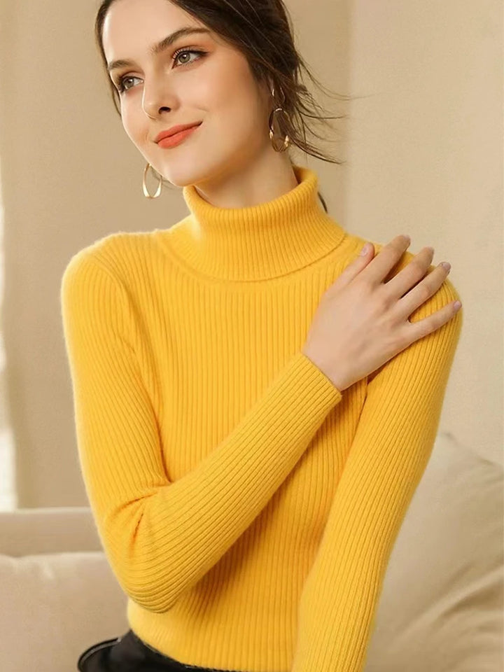 Hazel - Timeless Ribbed Turtleneck