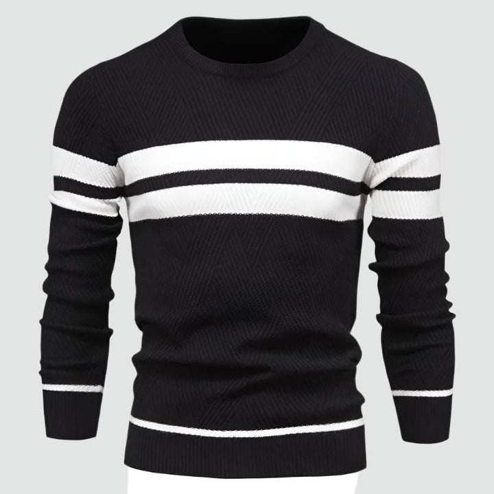 Rian - Stylish Patchwork Knit Pullover