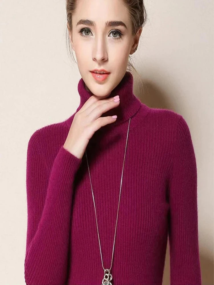 Hazel - Timeless Ribbed Turtleneck