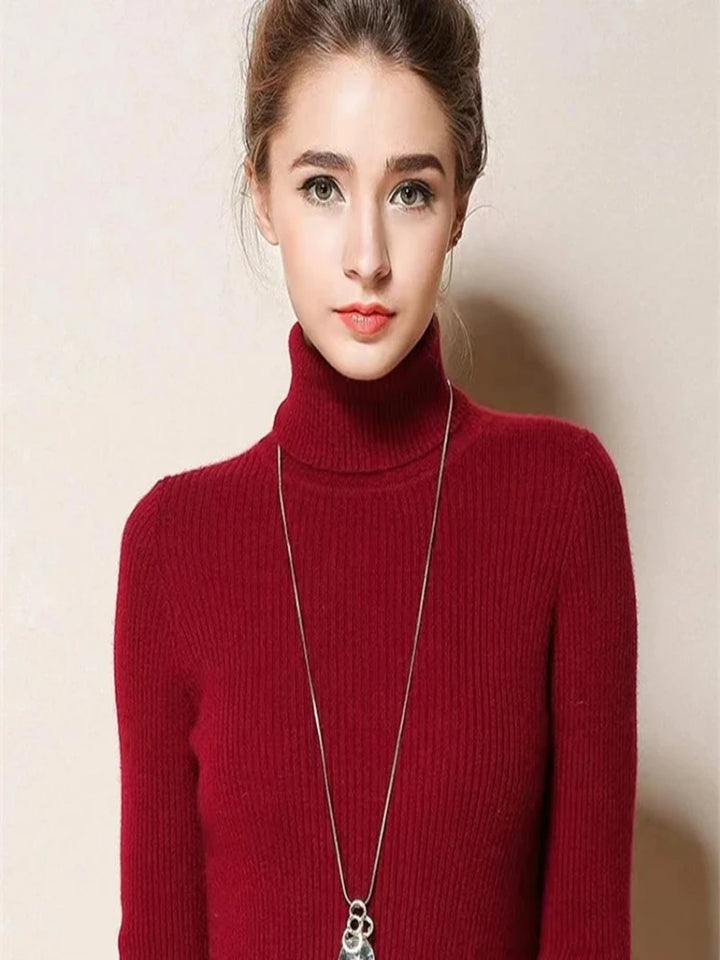 Hazel - Timeless Ribbed Turtleneck