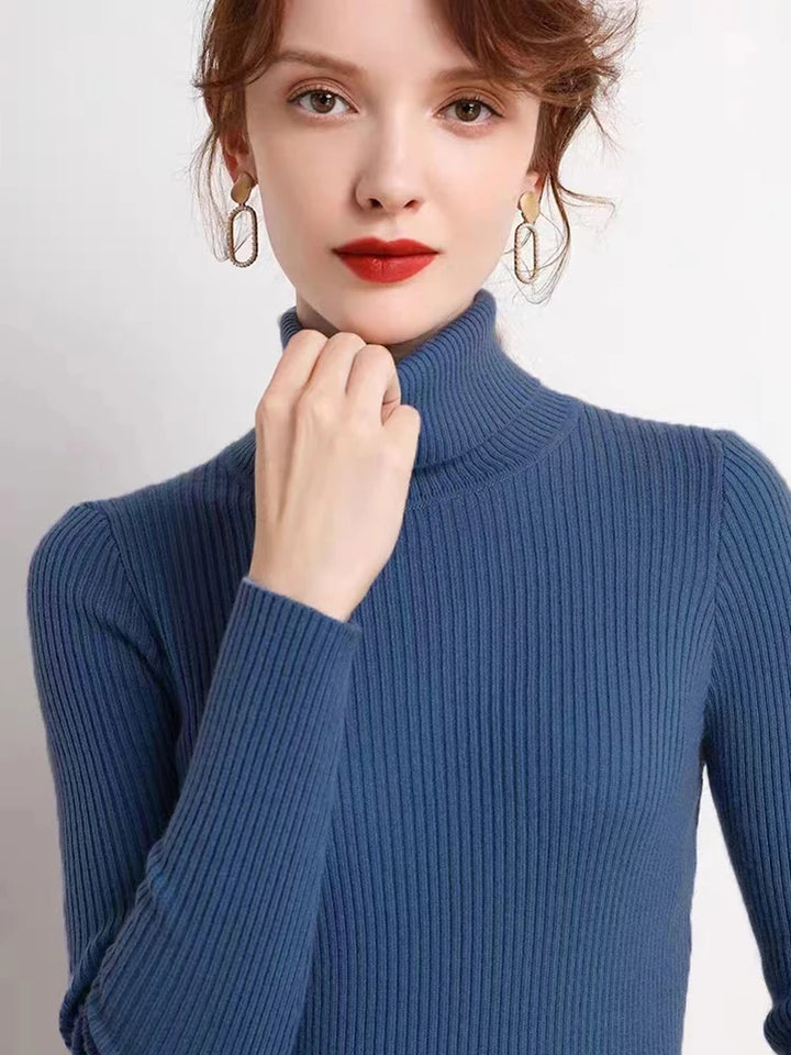 Hazel - Timeless Ribbed Turtleneck