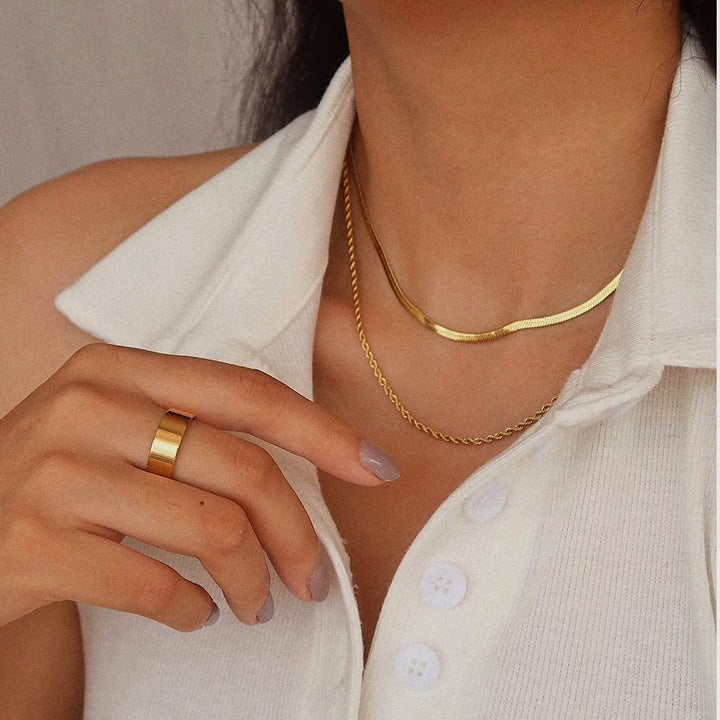 Hailey™ | Layered Gold Chain Necklace