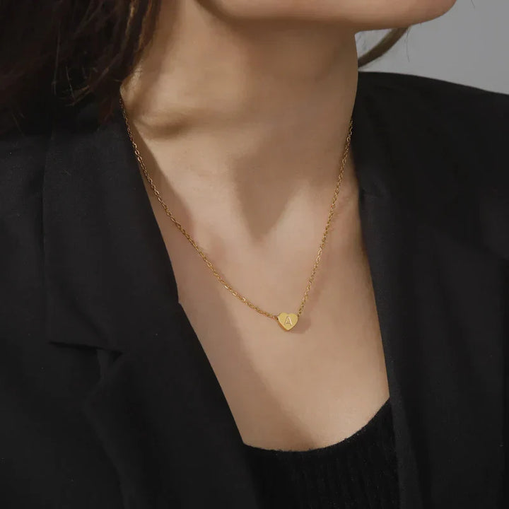 Hart™ | Heart Pendant Necklace with Initial